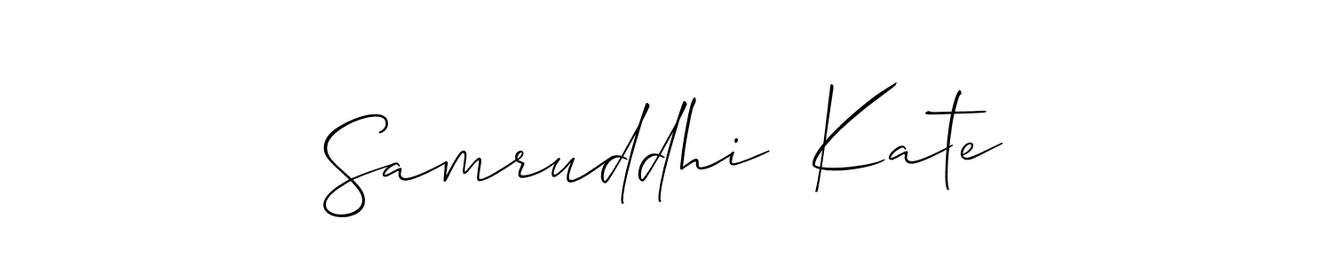 See photos of Samruddhi  Kate official signature by Spectra . Check more albums & portfolios. Read reviews & check more about Allison_Script font. Samruddhi  Kate signature style 2 images and pictures png