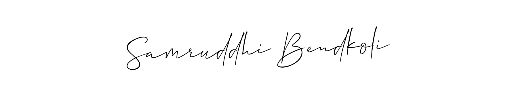 Once you've used our free online signature maker to create your best signature Allison_Script style, it's time to enjoy all of the benefits that Samruddhi Bendkoli name signing documents. Samruddhi Bendkoli signature style 2 images and pictures png