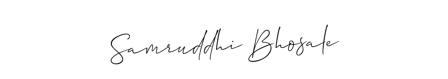 Similarly Allison_Script is the best handwritten signature design. Signature creator online .You can use it as an online autograph creator for name Samruddhi Bhosale. Samruddhi Bhosale signature style 2 images and pictures png