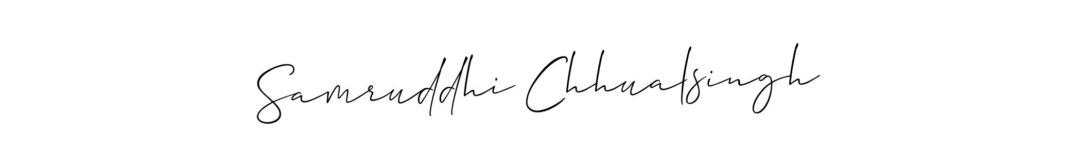 Best and Professional Signature Style for Samruddhi Chhualsingh. Allison_Script Best Signature Style Collection. Samruddhi Chhualsingh signature style 2 images and pictures png