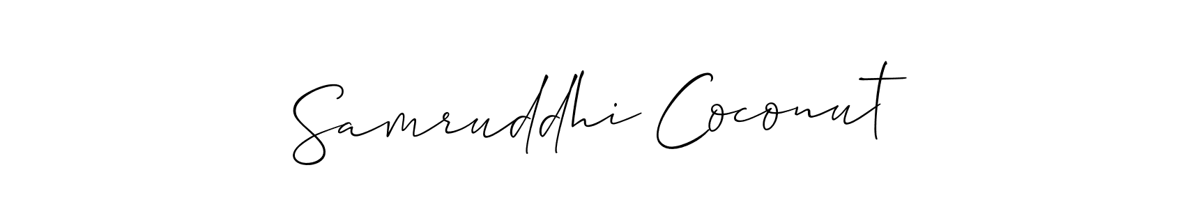Best and Professional Signature Style for Samruddhi Coconut. Allison_Script Best Signature Style Collection. Samruddhi Coconut signature style 2 images and pictures png