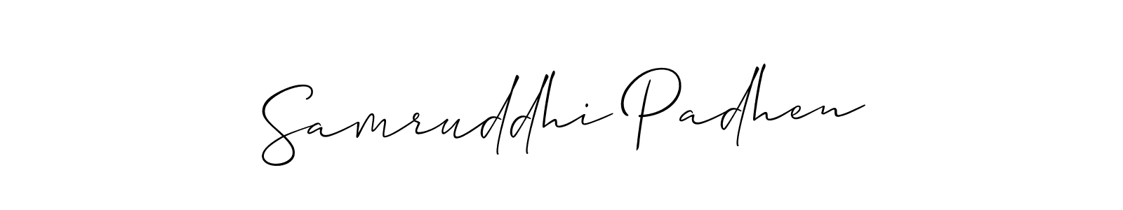 Make a beautiful signature design for name Samruddhi Padhen. Use this online signature maker to create a handwritten signature for free. Samruddhi Padhen signature style 2 images and pictures png