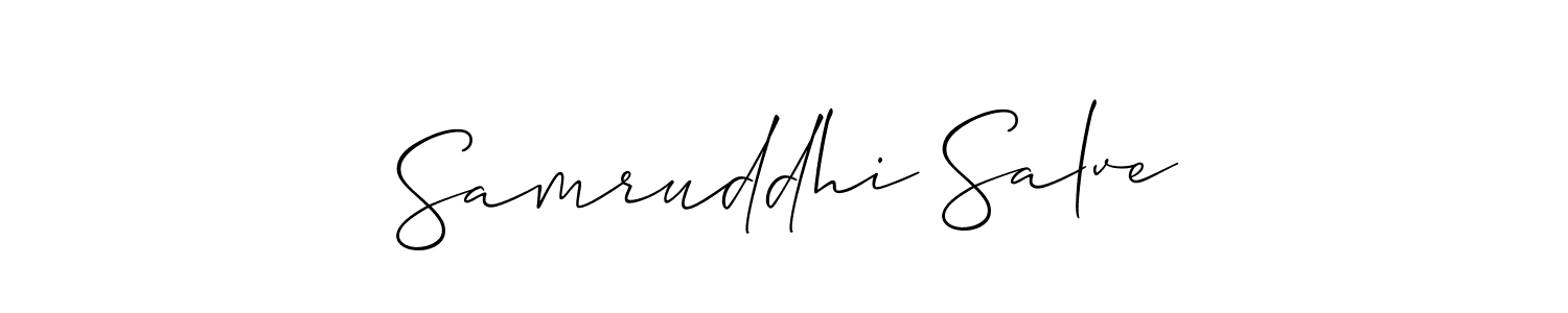 Similarly Allison_Script is the best handwritten signature design. Signature creator online .You can use it as an online autograph creator for name Samruddhi Salve. Samruddhi Salve signature style 2 images and pictures png