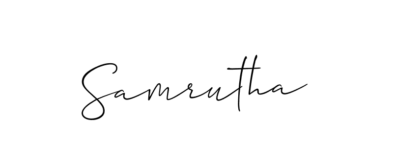 See photos of Samrutha official signature by Spectra . Check more albums & portfolios. Read reviews & check more about Allison_Script font. Samrutha signature style 2 images and pictures png