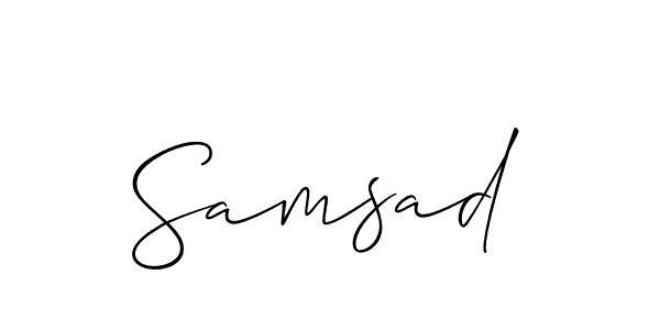 Make a short Samsad signature style. Manage your documents anywhere anytime using Allison_Script. Create and add eSignatures, submit forms, share and send files easily. Samsad signature style 2 images and pictures png