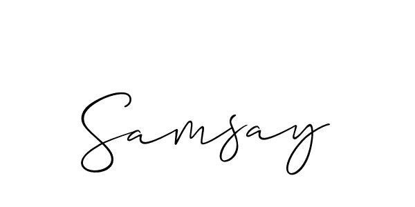 if you are searching for the best signature style for your name Samsay. so please give up your signature search. here we have designed multiple signature styles  using Allison_Script. Samsay signature style 2 images and pictures png