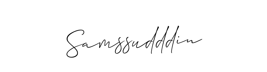 Once you've used our free online signature maker to create your best signature Allison_Script style, it's time to enjoy all of the benefits that Samssudddin name signing documents. Samssudddin signature style 2 images and pictures png