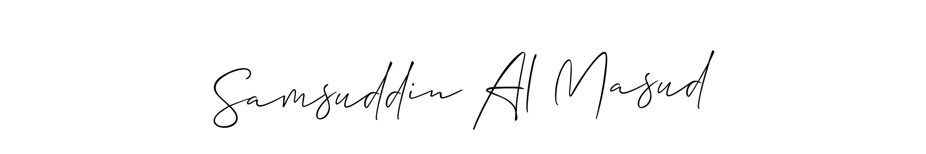 Samsuddin Al Masud stylish signature style. Best Handwritten Sign (Allison_Script) for my name. Handwritten Signature Collection Ideas for my name Samsuddin Al Masud. Samsuddin Al Masud signature style 2 images and pictures png
