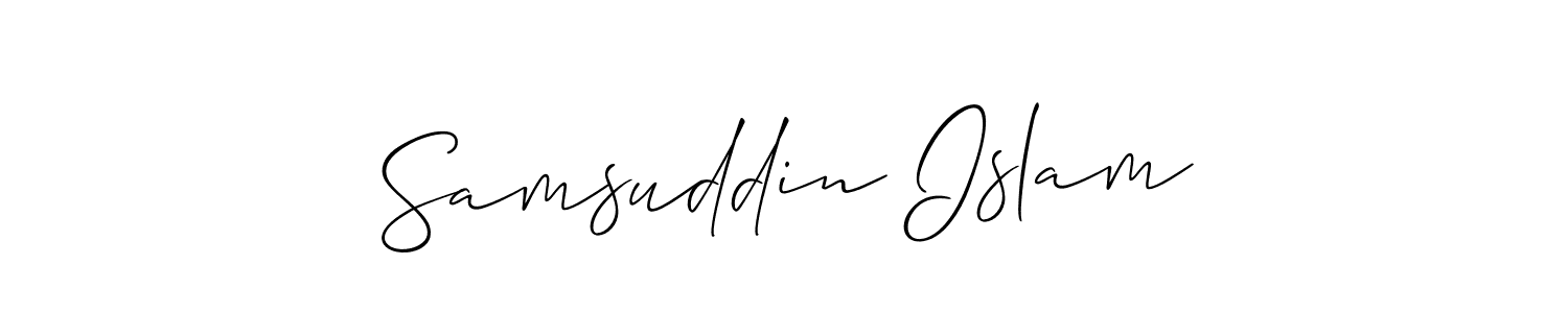 How to Draw Samsuddin Islam signature style? Allison_Script is a latest design signature styles for name Samsuddin Islam. Samsuddin Islam signature style 2 images and pictures png