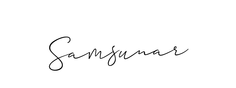 Best and Professional Signature Style for Samsunar. Allison_Script Best Signature Style Collection. Samsunar signature style 2 images and pictures png