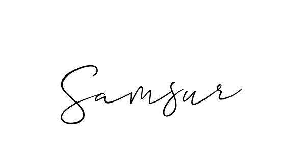 Samsur stylish signature style. Best Handwritten Sign (Allison_Script) for my name. Handwritten Signature Collection Ideas for my name Samsur. Samsur signature style 2 images and pictures png