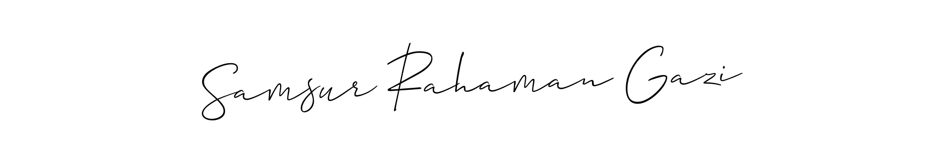 How to Draw Samsur Rahaman Gazi signature style? Allison_Script is a latest design signature styles for name Samsur Rahaman Gazi. Samsur Rahaman Gazi signature style 2 images and pictures png