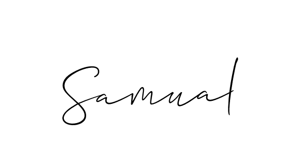 It looks lik you need a new signature style for name Samual. Design unique handwritten (Allison_Script) signature with our free signature maker in just a few clicks. Samual signature style 2 images and pictures png