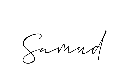 Make a short Samud signature style. Manage your documents anywhere anytime using Allison_Script. Create and add eSignatures, submit forms, share and send files easily. Samud signature style 2 images and pictures png