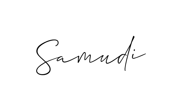 How to Draw Samudi signature style? Allison_Script is a latest design signature styles for name Samudi. Samudi signature style 2 images and pictures png