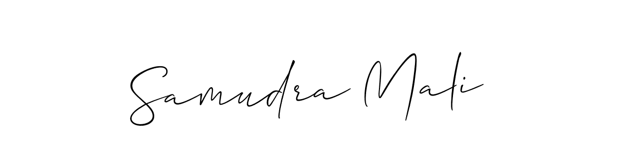 How to Draw Samudra Mali signature style? Allison_Script is a latest design signature styles for name Samudra Mali. Samudra Mali signature style 2 images and pictures png