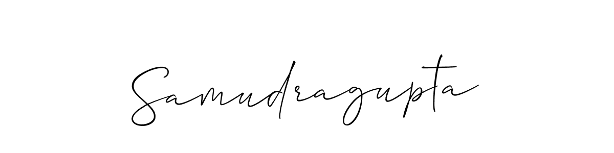 How to make Samudragupta name signature. Use Allison_Script style for creating short signs online. This is the latest handwritten sign. Samudragupta signature style 2 images and pictures png