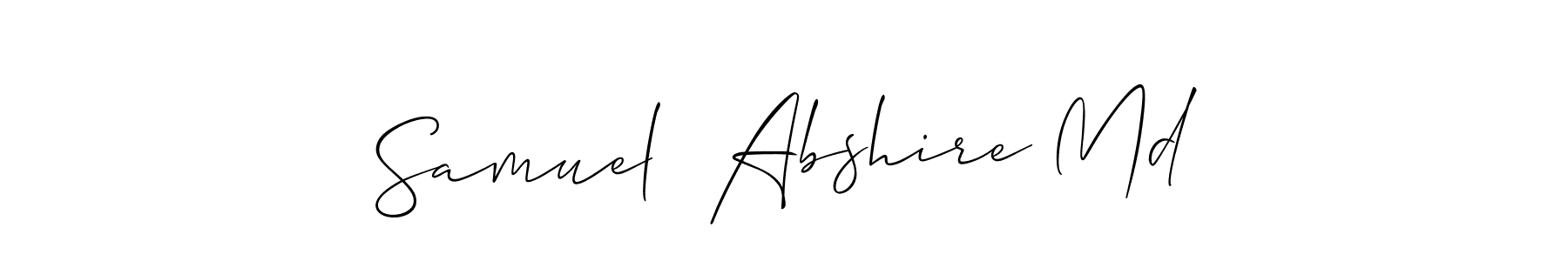Also You can easily find your signature by using the search form. We will create Samuel  Abshire Md name handwritten signature images for you free of cost using Allison_Script sign style. Samuel  Abshire Md signature style 2 images and pictures png