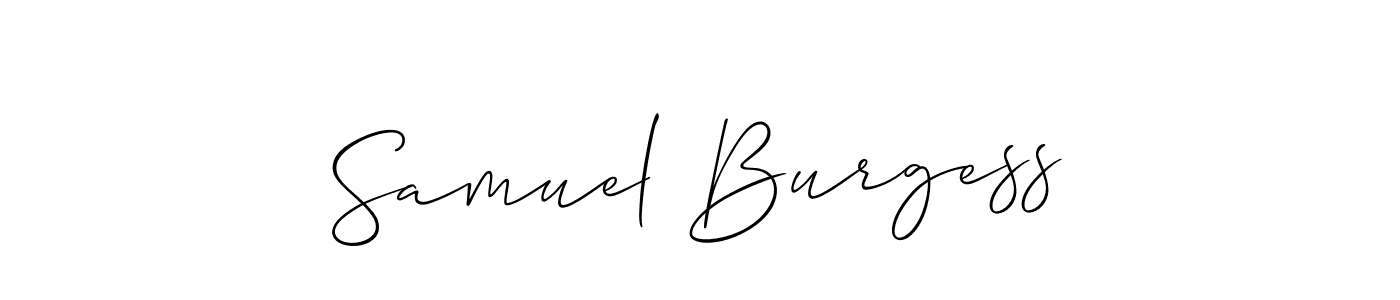 How to make Samuel Burgess signature? Allison_Script is a professional autograph style. Create handwritten signature for Samuel Burgess name. Samuel Burgess signature style 2 images and pictures png