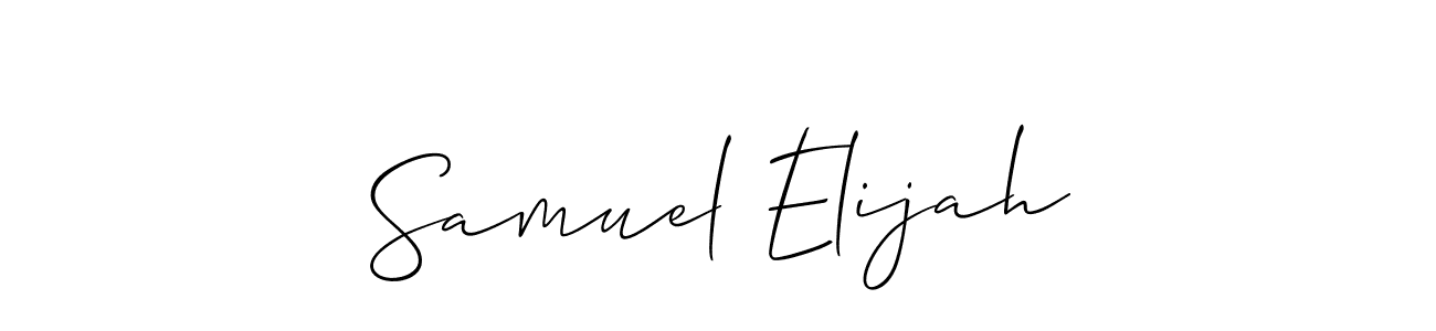 Make a beautiful signature design for name Samuel Elijah. With this signature (Allison_Script) style, you can create a handwritten signature for free. Samuel Elijah signature style 2 images and pictures png