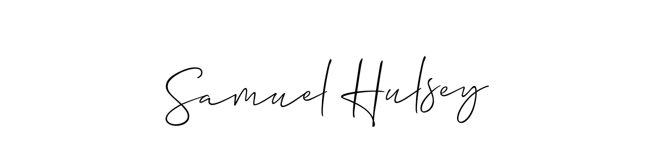 How to make Samuel Hulsey signature? Allison_Script is a professional autograph style. Create handwritten signature for Samuel Hulsey name. Samuel Hulsey signature style 2 images and pictures png