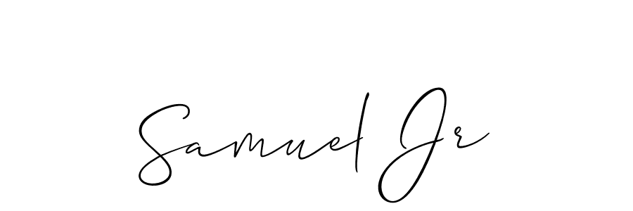 Also You can easily find your signature by using the search form. We will create Samuel Jr name handwritten signature images for you free of cost using Allison_Script sign style. Samuel Jr signature style 2 images and pictures png