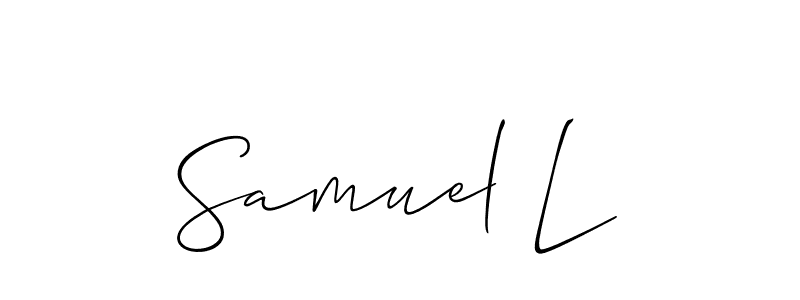 Make a beautiful signature design for name Samuel L. Use this online signature maker to create a handwritten signature for free. Samuel L signature style 2 images and pictures png