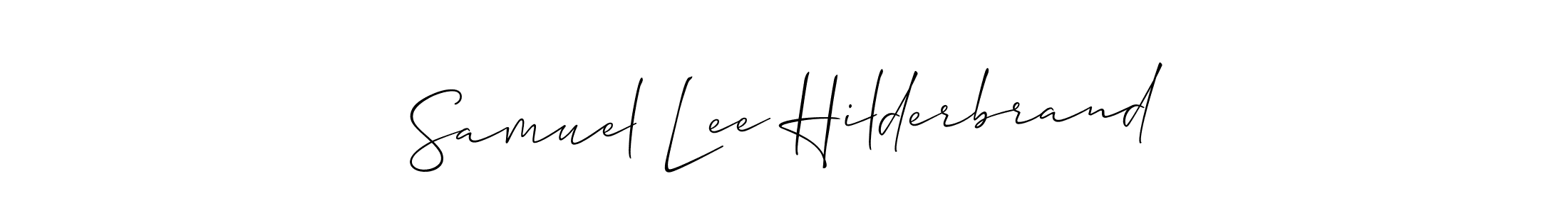 Also You can easily find your signature by using the search form. We will create Samuel Lee Hilderbrand name handwritten signature images for you free of cost using Allison_Script sign style. Samuel Lee Hilderbrand signature style 2 images and pictures png