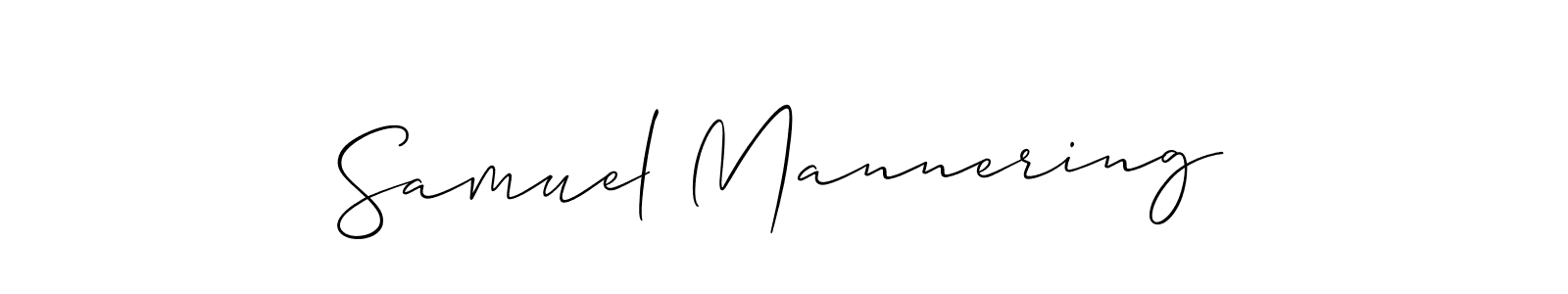 Use a signature maker to create a handwritten signature online. With this signature software, you can design (Allison_Script) your own signature for name Samuel Mannering. Samuel Mannering signature style 2 images and pictures png