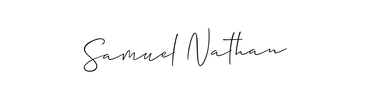 It looks lik you need a new signature style for name Samuel Nathan. Design unique handwritten (Allison_Script) signature with our free signature maker in just a few clicks. Samuel Nathan signature style 2 images and pictures png