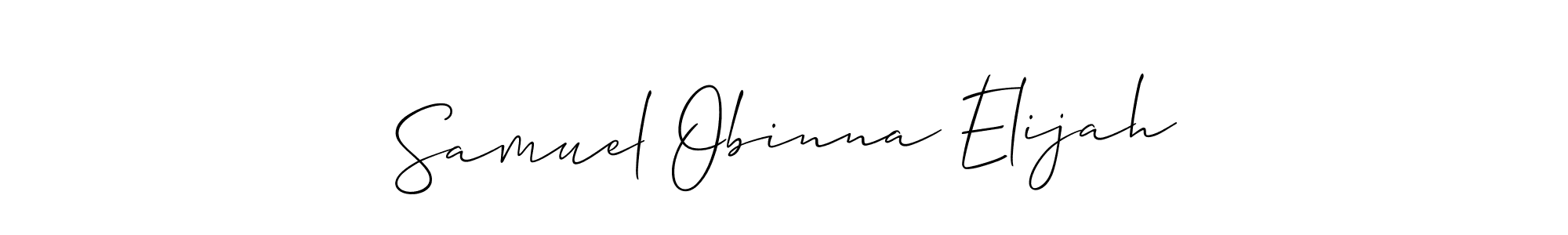 Also You can easily find your signature by using the search form. We will create Samuel Obinna Elijah name handwritten signature images for you free of cost using Allison_Script sign style. Samuel Obinna Elijah signature style 2 images and pictures png