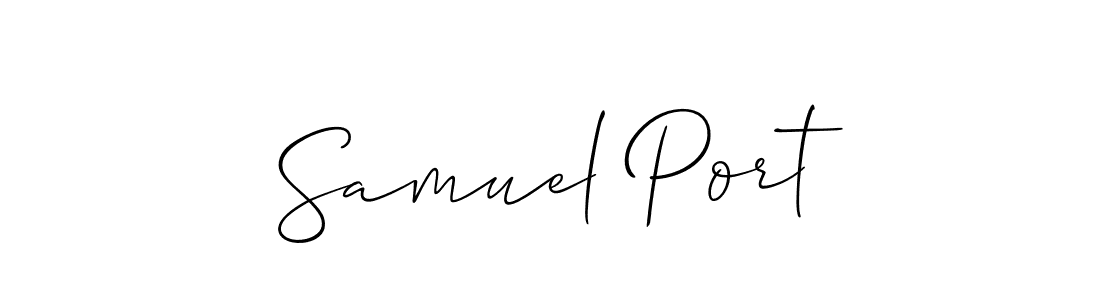 Similarly Allison_Script is the best handwritten signature design. Signature creator online .You can use it as an online autograph creator for name Samuel Port. Samuel Port signature style 2 images and pictures png
