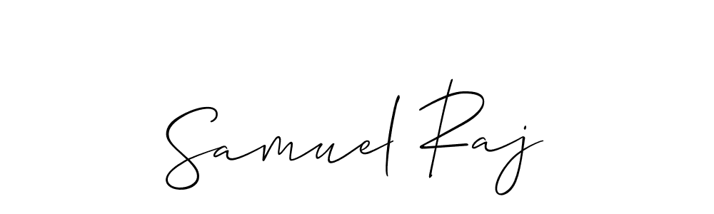 How to make Samuel Raj signature? Allison_Script is a professional autograph style. Create handwritten signature for Samuel Raj name. Samuel Raj signature style 2 images and pictures png