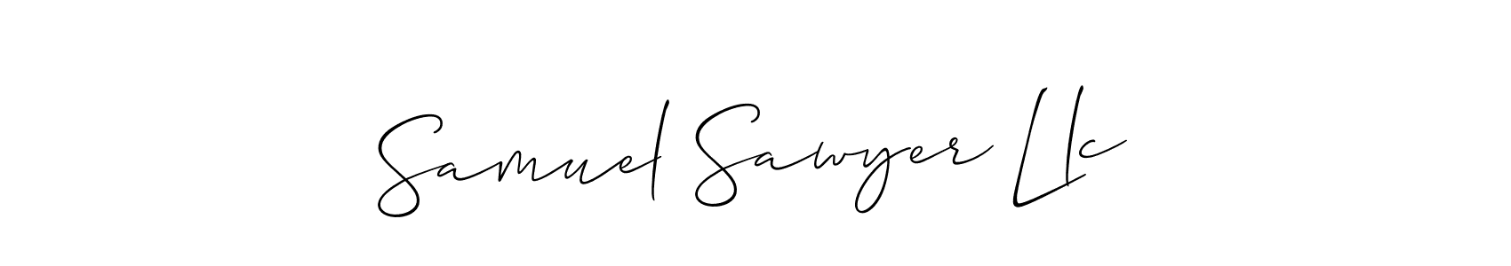 Samuel Sawyer Llc stylish signature style. Best Handwritten Sign (Allison_Script) for my name. Handwritten Signature Collection Ideas for my name Samuel Sawyer Llc. Samuel Sawyer Llc signature style 2 images and pictures png