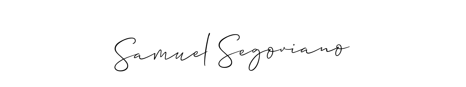 This is the best signature style for the Samuel Segoviano name. Also you like these signature font (Allison_Script). Mix name signature. Samuel Segoviano signature style 2 images and pictures png