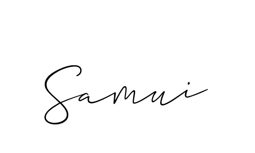 Once you've used our free online signature maker to create your best signature Allison_Script style, it's time to enjoy all of the benefits that Samui name signing documents. Samui signature style 2 images and pictures png