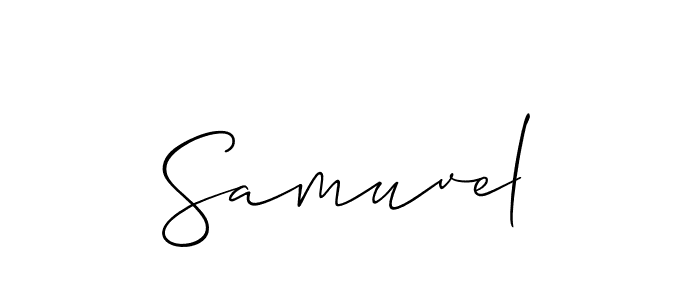 Also we have Samuvel name is the best signature style. Create professional handwritten signature collection using Allison_Script autograph style. Samuvel signature style 2 images and pictures png