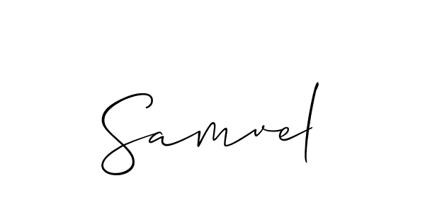 Also we have Samvel name is the best signature style. Create professional handwritten signature collection using Allison_Script autograph style. Samvel signature style 2 images and pictures png
