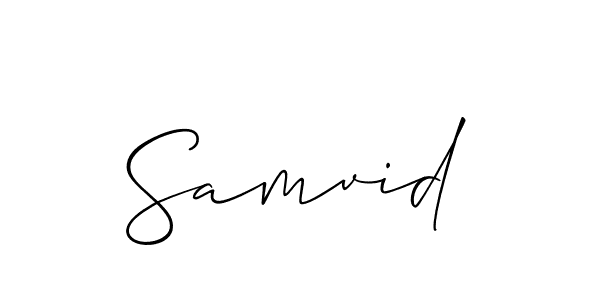 Make a short Samvid signature style. Manage your documents anywhere anytime using Allison_Script. Create and add eSignatures, submit forms, share and send files easily. Samvid signature style 2 images and pictures png