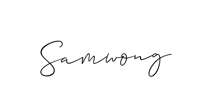 Best and Professional Signature Style for Samwong. Allison_Script Best Signature Style Collection. Samwong signature style 2 images and pictures png