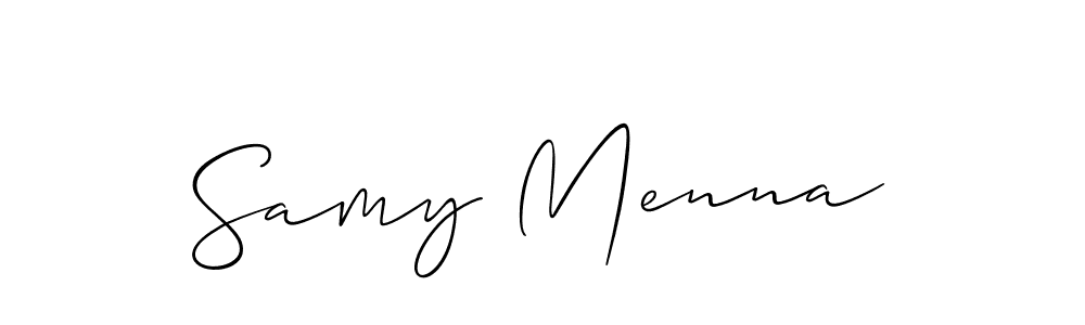 Best and Professional Signature Style for Samy Menna. Allison_Script Best Signature Style Collection. Samy Menna signature style 2 images and pictures png