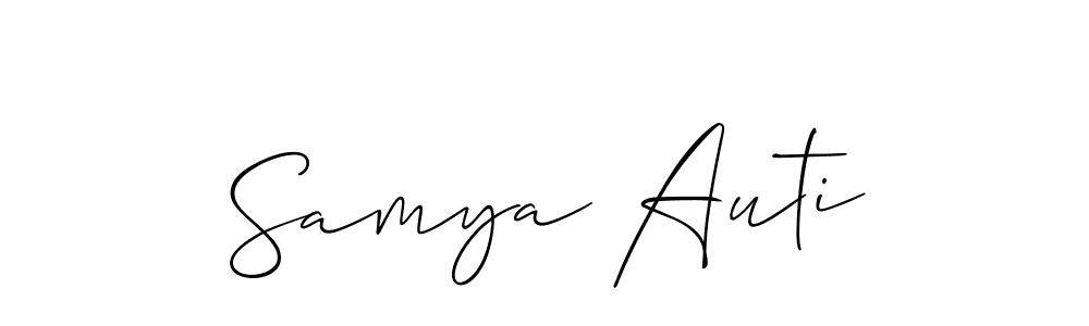 Once you've used our free online signature maker to create your best signature Allison_Script style, it's time to enjoy all of the benefits that Samya Auti name signing documents. Samya Auti signature style 2 images and pictures png