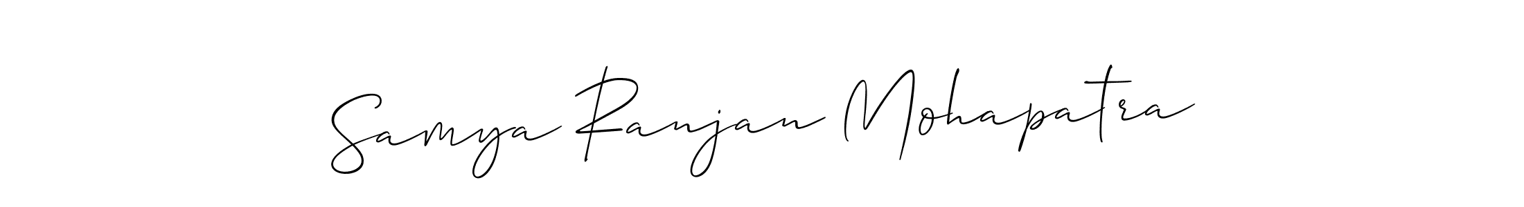 Design your own signature with our free online signature maker. With this signature software, you can create a handwritten (Allison_Script) signature for name Samya Ranjan Mohapatra. Samya Ranjan Mohapatra signature style 2 images and pictures png
