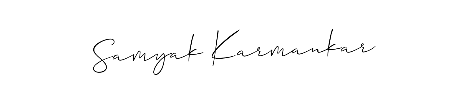 Here are the top 10 professional signature styles for the name Samyak Karmankar. These are the best autograph styles you can use for your name. Samyak Karmankar signature style 2 images and pictures png