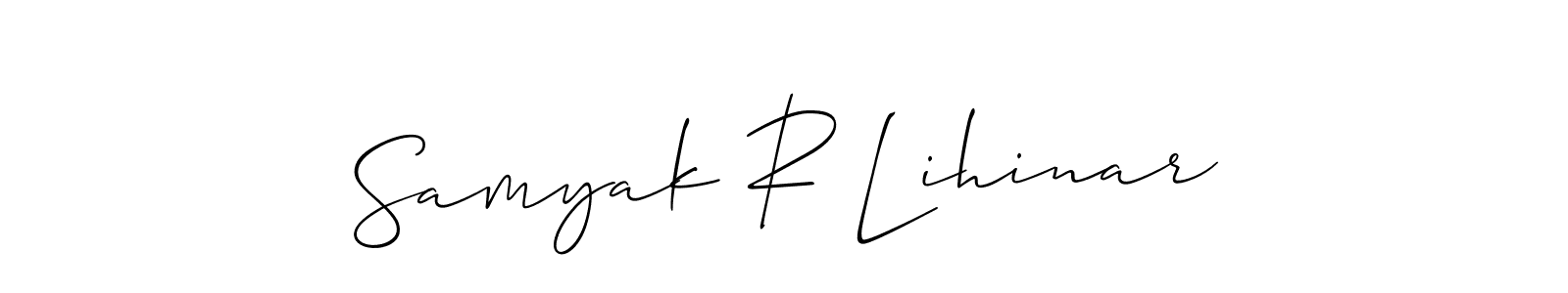 See photos of Samyak R Lihinar official signature by Spectra . Check more albums & portfolios. Read reviews & check more about Allison_Script font. Samyak R Lihinar signature style 2 images and pictures png