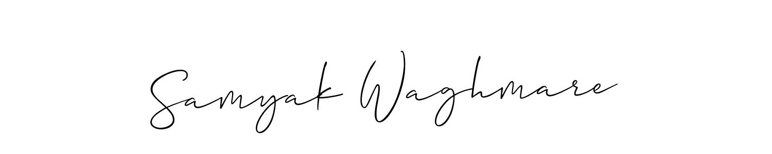 Make a beautiful signature design for name Samyak Waghmare. Use this online signature maker to create a handwritten signature for free. Samyak Waghmare signature style 2 images and pictures png