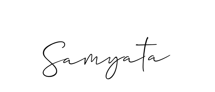 It looks lik you need a new signature style for name Samyata. Design unique handwritten (Allison_Script) signature with our free signature maker in just a few clicks. Samyata signature style 2 images and pictures png