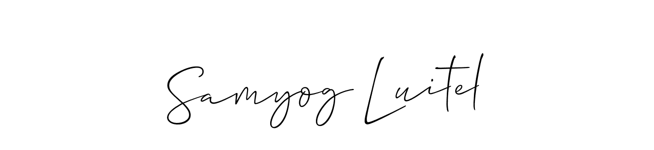 Check out images of Autograph of Samyog Luitel name. Actor Samyog Luitel Signature Style. Allison_Script is a professional sign style online. Samyog Luitel signature style 2 images and pictures png