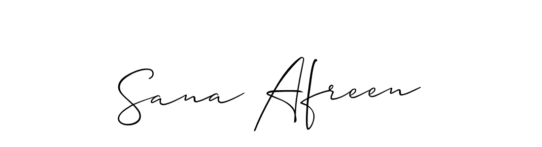 Also You can easily find your signature by using the search form. We will create Sana Afreen name handwritten signature images for you free of cost using Allison_Script sign style. Sana Afreen signature style 2 images and pictures png