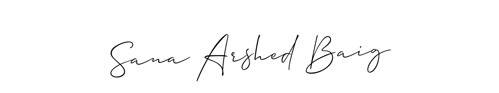 Here are the top 10 professional signature styles for the name Sana Arshed Baig. These are the best autograph styles you can use for your name. Sana Arshed Baig signature style 2 images and pictures png